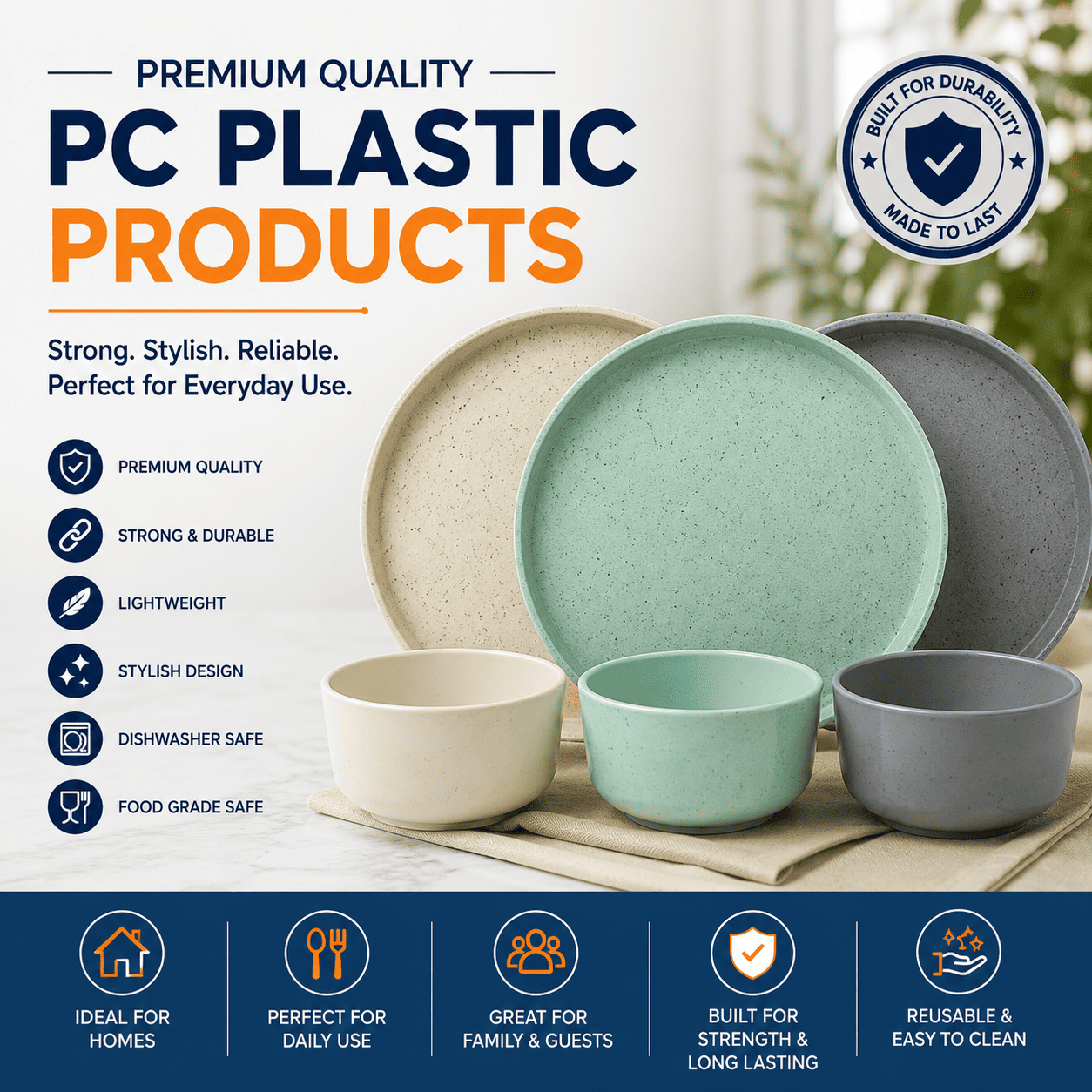 Crystal Clear Polycarbonate Tumblers